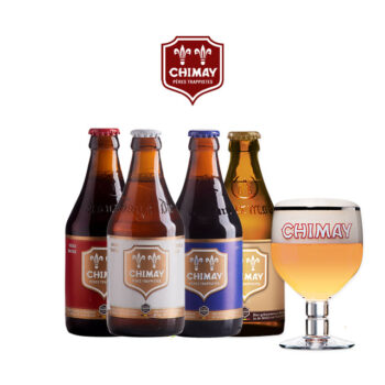 Kit Chimay com 4 Cervejas + 2 Taças