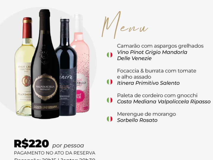 Jantar Harmonizado – Abril 2025