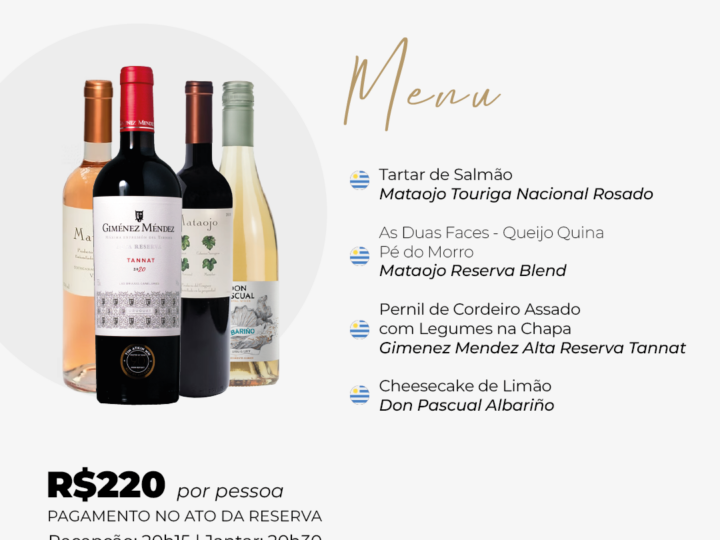 Jantar Harmonizado – Setembro 2025